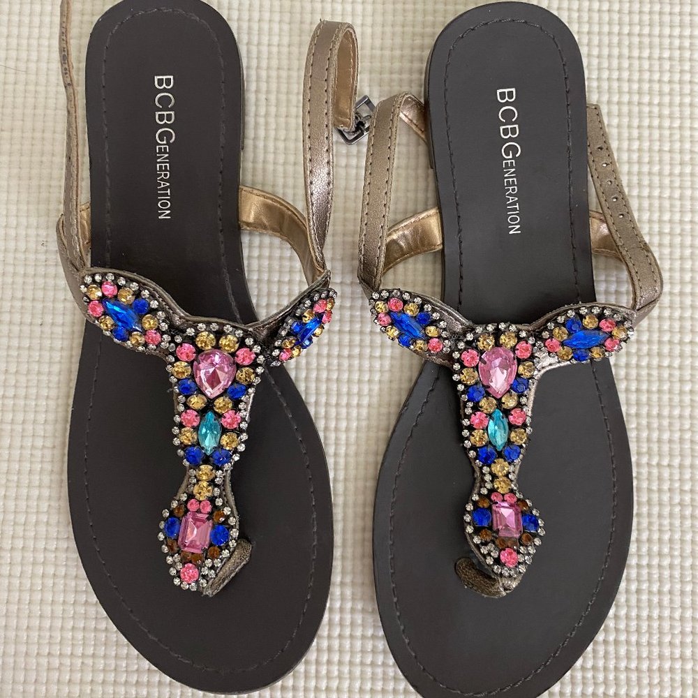 BCBGeneration Rhinestone Sandals - Picture 2 of 3